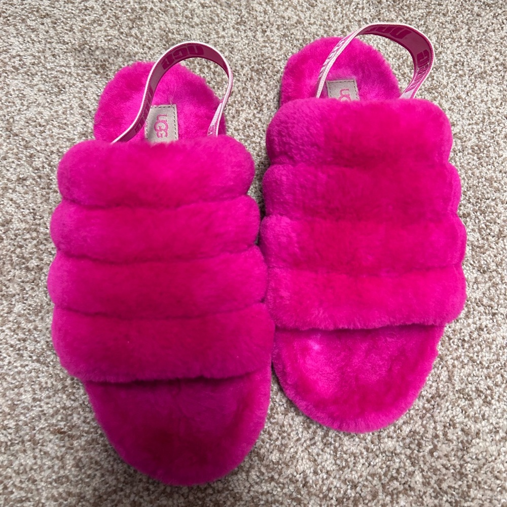 HOT PINK UGG slippers